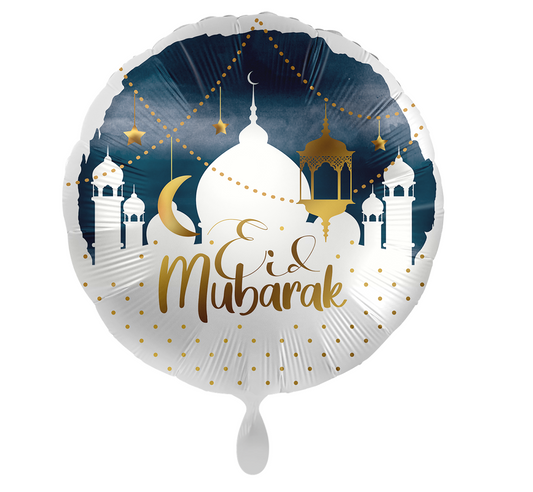 Eid Mubarak Donkerblauw