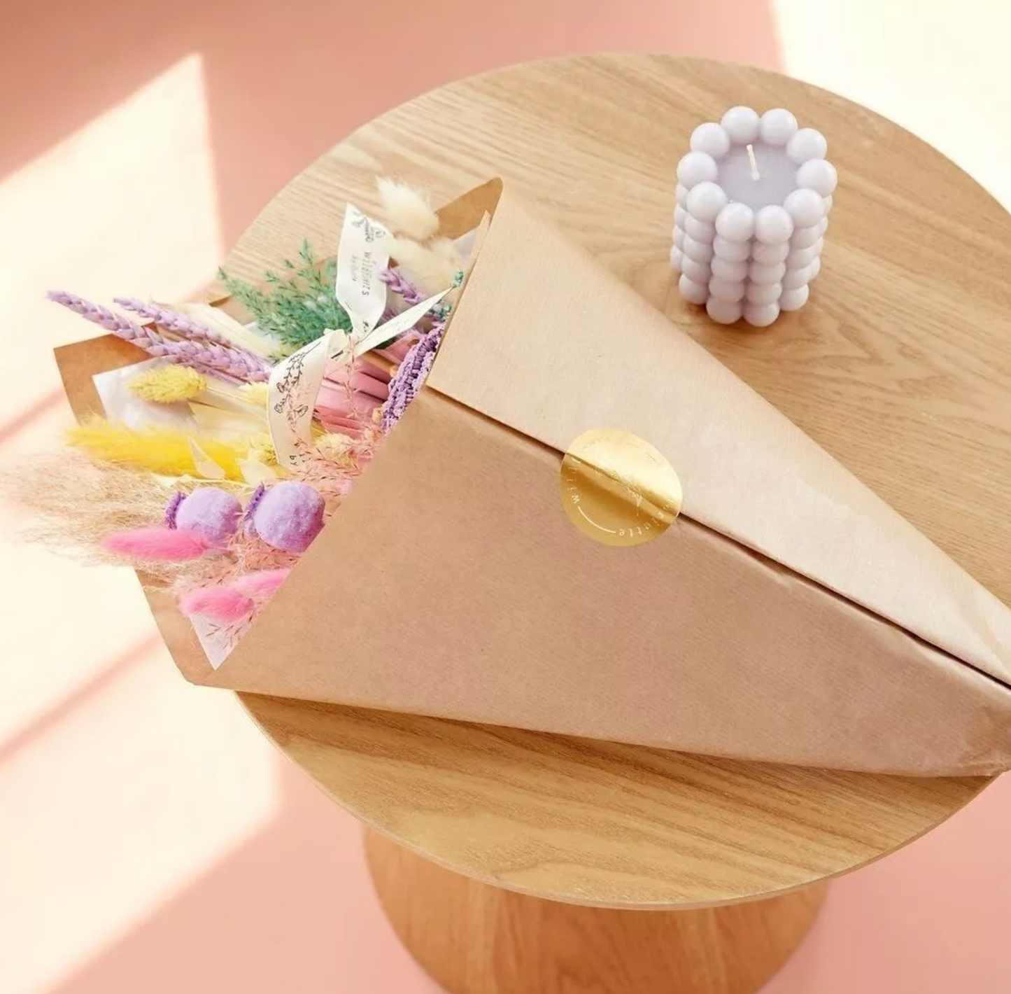 Droogboeket Pastel Palet