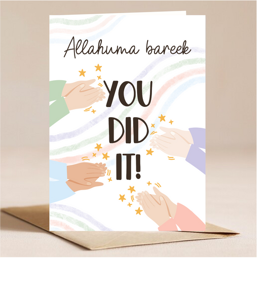 You Did It!